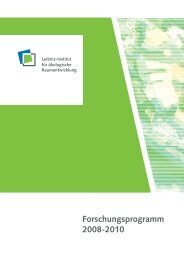 Forschungsprogramm 2008-2010 - Leibniz-Institut für ökologische ...