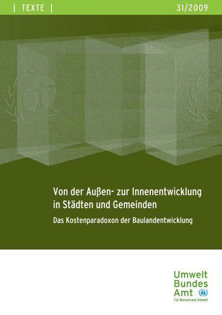 Von der Außen- zur Innenentwicklung in Städten und Gemeinden