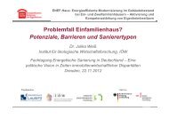 Problemfall Einfamilienhaus? Potenziale, Barrieren und Sanierertypen