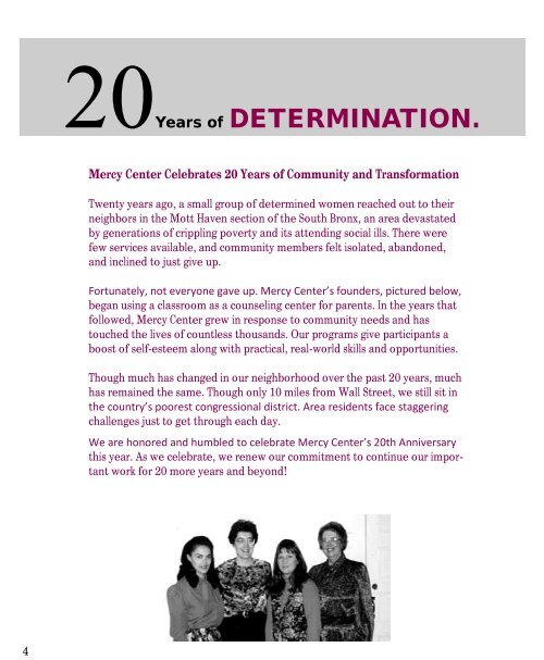 Mercy Center Annual Report