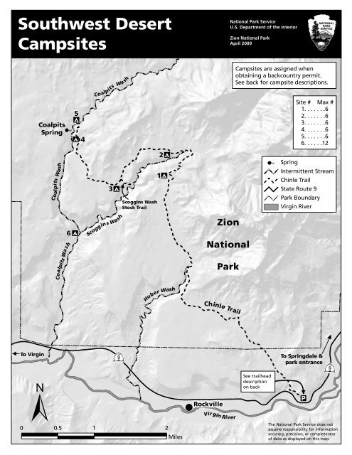 Southwest Desert Campsites - National Park Service