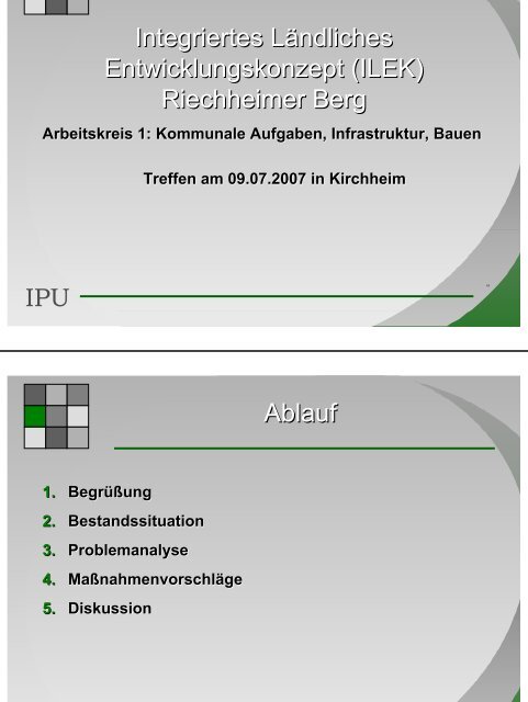 09.07.2007, 19 Uhr, Sitzungssaal der Verwaltungsgemeinschaft ...