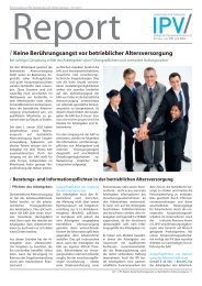Report - Industrie-Pensions-Verein eV