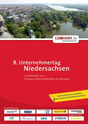 8. Unternehmertag Niedersachsen - Convent