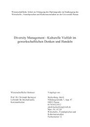 Diversity Management - Kulturelle Vielfalt im ... - Migration-online