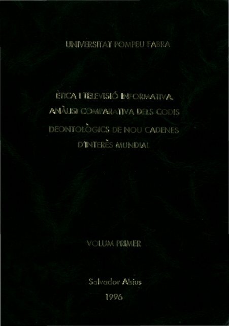 2. L'ètica periodística - Tesis