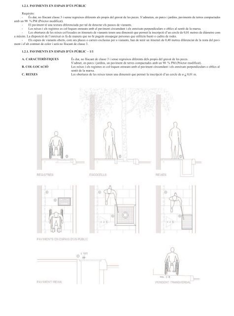 annex 1 normes d'accessibilitat urbanística reglament per a la ...