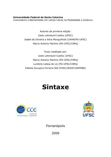 Sintaxe - Letras Libras - UFSC