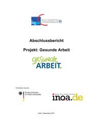 Abschlussbericht Projekt: Gesunde Arbeit - iqpr