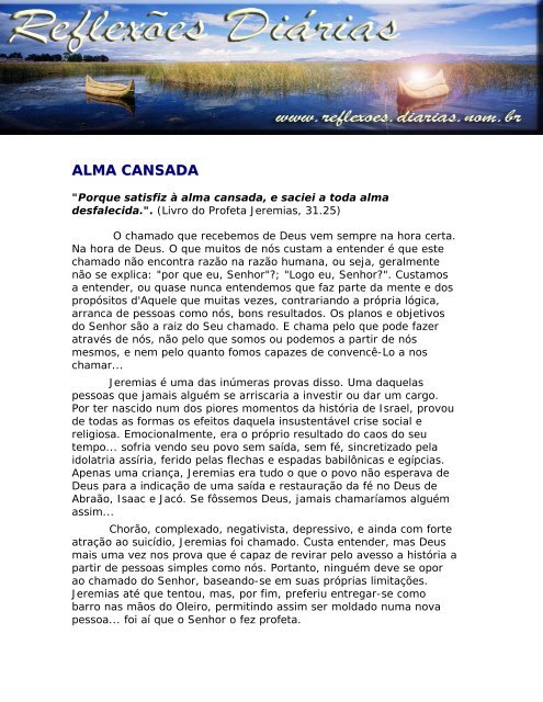 ALMA CANSADA