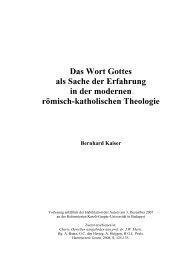 Das Wort Gottes als Sache der Erfahrung in der modernen rÃ¶misch ...