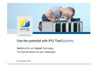 Use the potential with IPG TestSystems - IPG Automotive