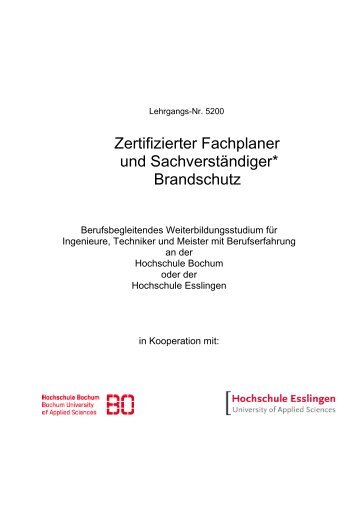 Zertifizierter Fachplaner Brandschutz