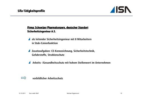 Vortrag Quo vadis Sifa [Kompatibilitätsmodus]