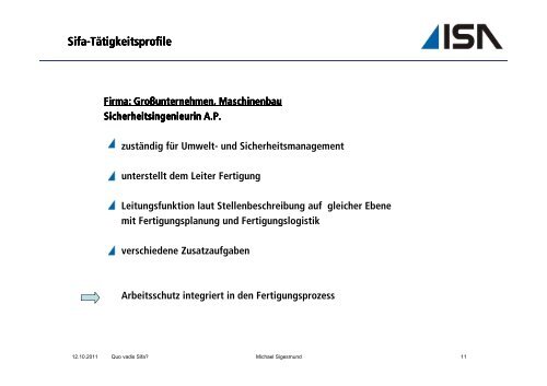 Vortrag Quo vadis Sifa [Kompatibilitätsmodus]