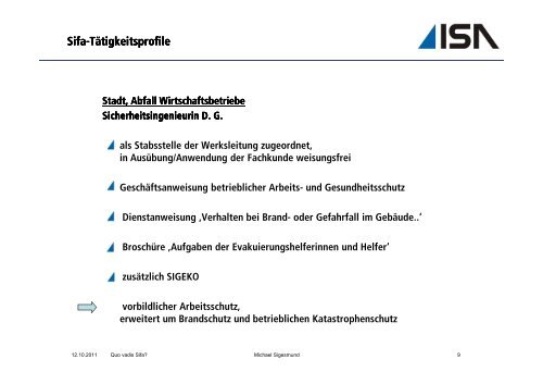 Vortrag Quo vadis Sifa [Kompatibilitätsmodus]