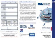 Konferenzflyer - Institut für Seeverkehrswirtschaft und Logistik