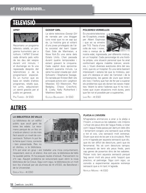 Revista Reviscola n. 8 (2012) - Institut Jaume Huguet