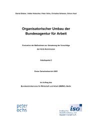 Organisatorischer Umbau der Bundesagentur für Arbeit - Institut für ...