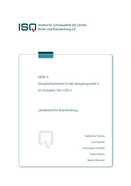 Ergebnisbericht Brandenburg - Institut für Schulqualität