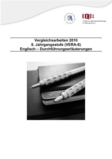 Vergleichsarbeiten 2010 8. Jahrgangsstufe (VERA-8) Englisch ...