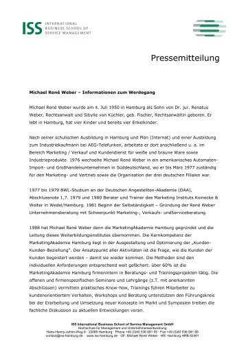 Lebenslauf Michael René Weber (PDF) - ISS International Business ...