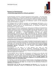 ISS - Normaler Text - Institut für Sozialarbeit und Sozialpädagogik eV