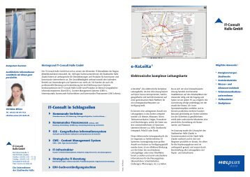 Datenblatt Ekoleika.cdr - IT-Consult Halle GmbH