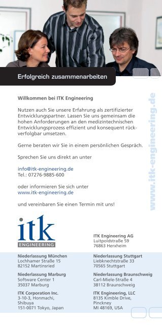 Flyer Medizintechnik - ITK Engineering AG