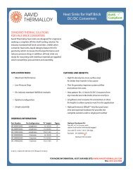 Heat Sinks for Half Brick DC/DC Converters - Aavid