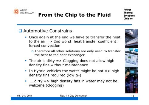 Heat sink base - Aavid