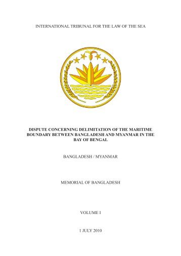 Bangladesh's Memorial - International Tribunal for the Law of the Sea