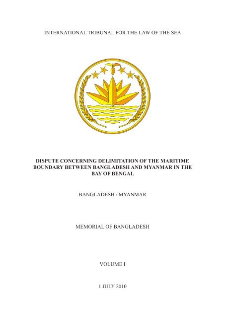 Bangladesh's Memorial - International Tribunal for the Law of the Sea