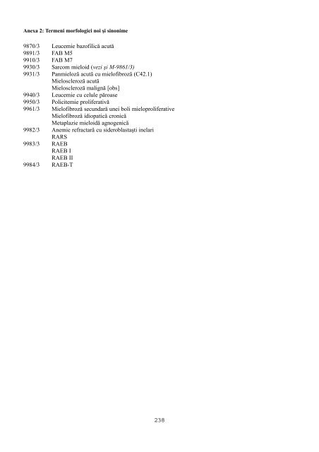 CIM-O Clasificarea Internaþionalã a Maladiilor pentru Oncologie