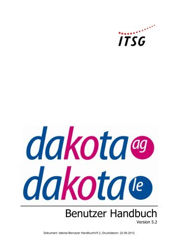 Handbuch zu dakota - bei der ITSG GmbH