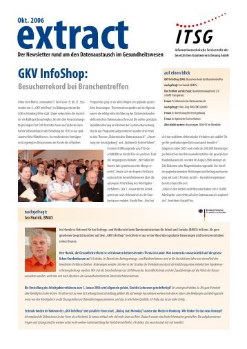 GKV InfoShop: - bei der ITSG GmbH