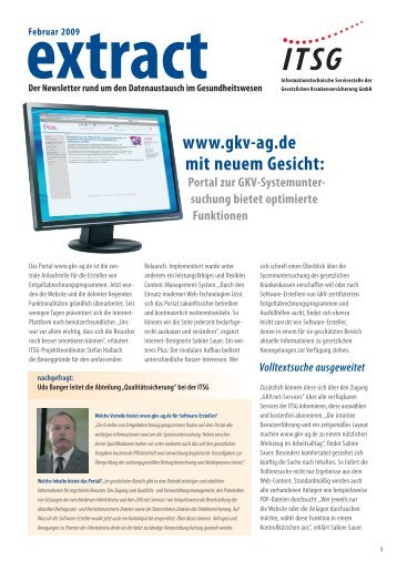 www.gkv-ag.de mit neuem Gesicht: - bei der ITSG GmbH