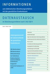 INFORMATIONEN DATENAUSTAUSCH - bei der ITSG GmbH