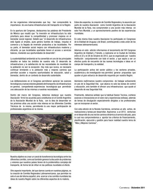 Descargar versión PDF - Asociación Argentina de Carreteras