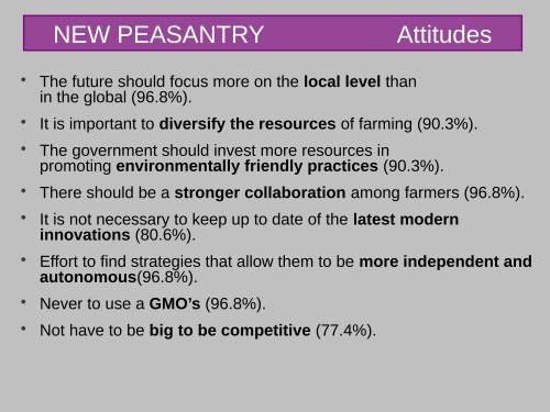 New peasantry: regeneration or a New Agrosocial Paradigm?