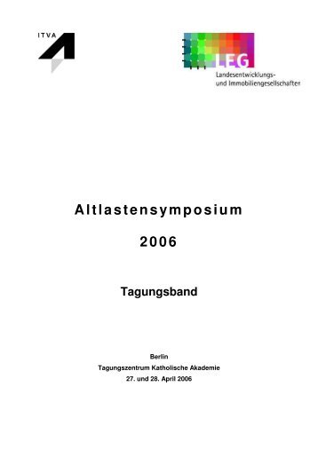 Altlastensymposium 2006 - ITVA