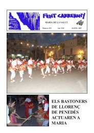 Revista d'agost - Fent Carrerany digital. Maria de la Salut