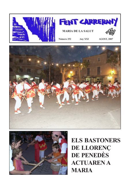 Revista d'agost - Fent Carrerany digital. Maria de la Salut