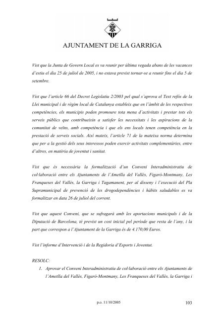 051011po.doc - Ajuntament de la Garriga