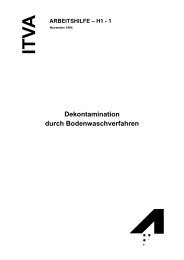 Dekontamination durch Bodenwaschverfahren - ITVA