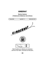 GIMBERNAT 48.p65 - Acadèmia de Medicina de Catalunya