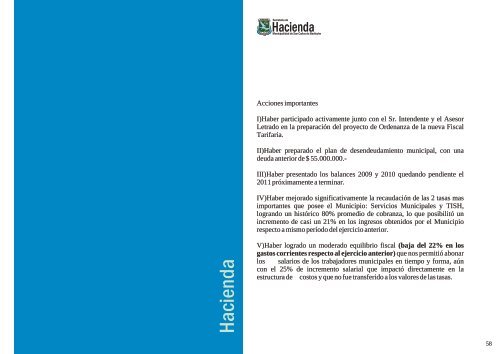 Informe Gestión 2012 parte 3 - Bariloche