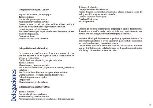 Informe Gestión 2012 parte 3 - Bariloche