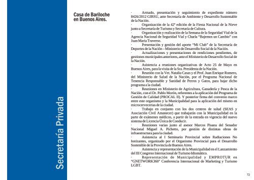 Informe Gestión 2012 parte 3 - Bariloche