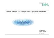 Kosten im Vergleich: SAP-LÃ¶sungen versus Lagerverwaltungssysteme